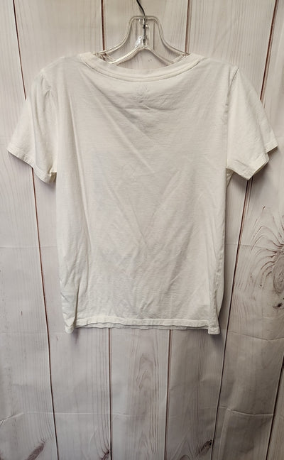 J Crew Women's Size XS White Short Sleeve Top