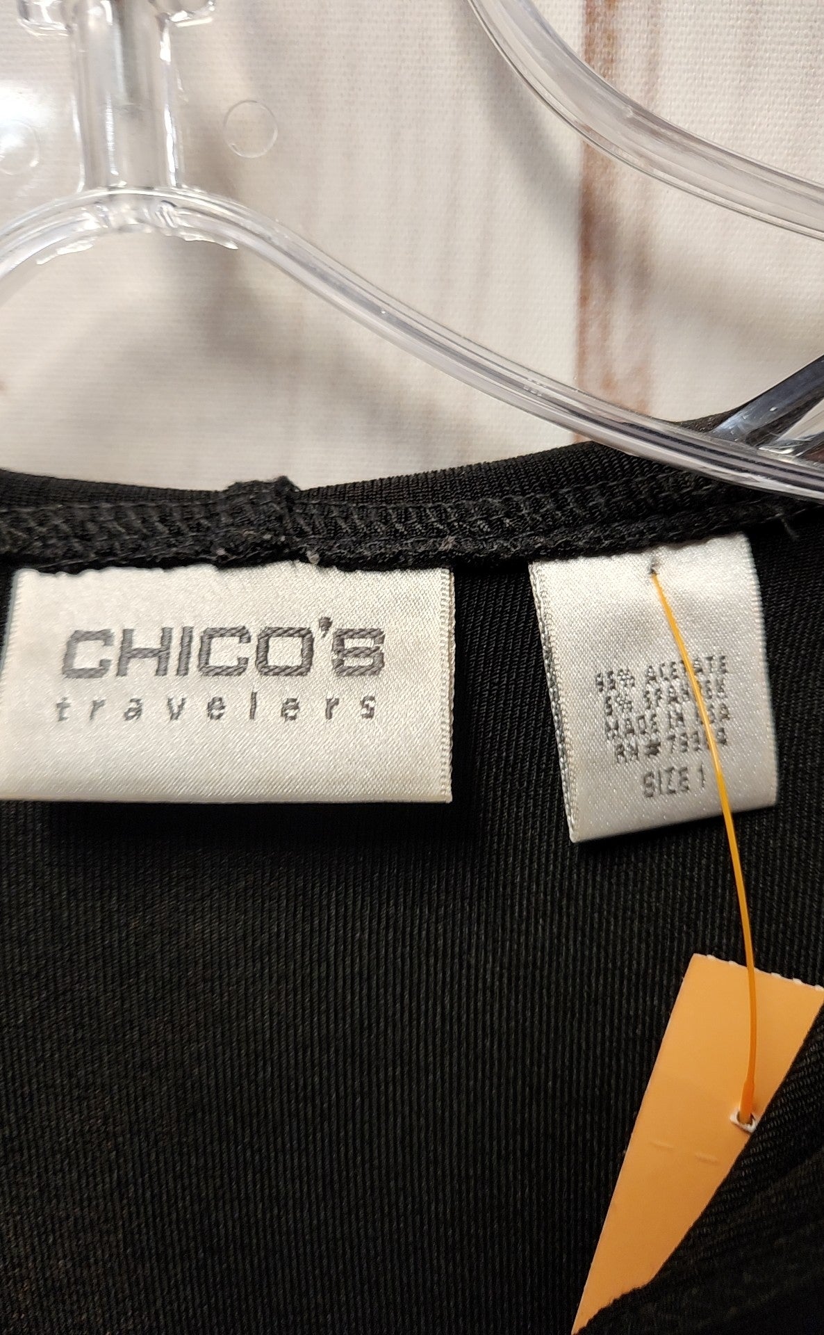 Chico's Travelers Women's Size 1 = US M Black Vest
