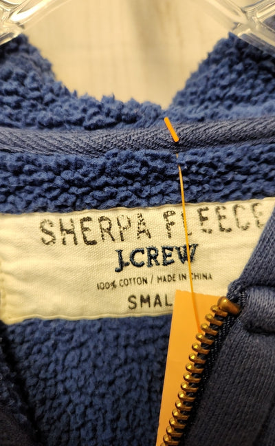 J Crew Women's Size S Navy Full Zip Hooded Sweatshirt