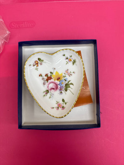 Royal Crown Derby Posies Heart Shaped Trinket Dish