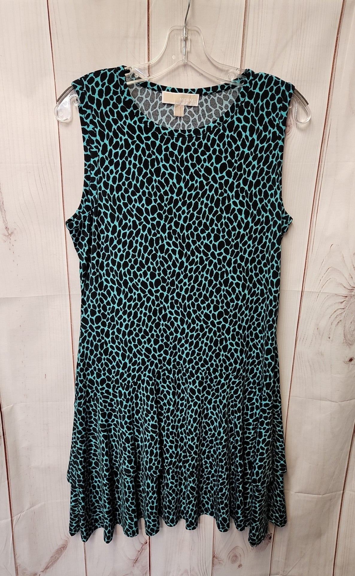 Michael Kors Women's Size L Black & Green Dress