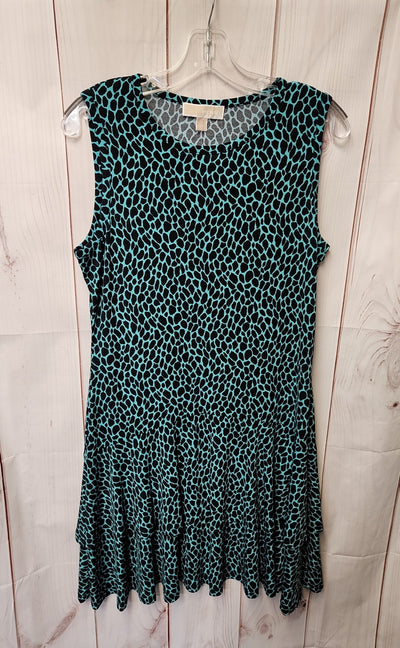 Michael Kors Women's Size L Black & Green Dress