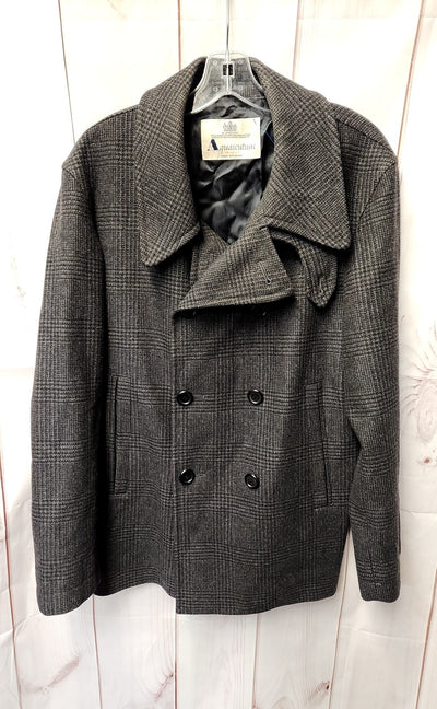 Aquascutum Men's Size 40 Black Coat