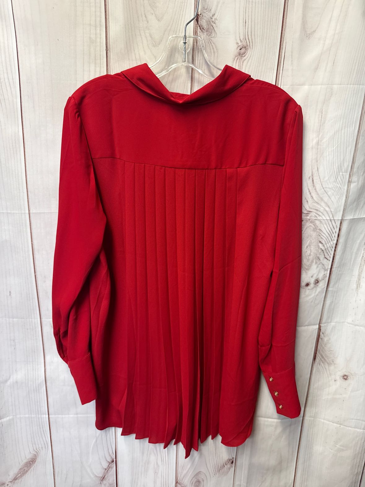 Chico's Women's Size 0 = US S Red Long Sleeve Top