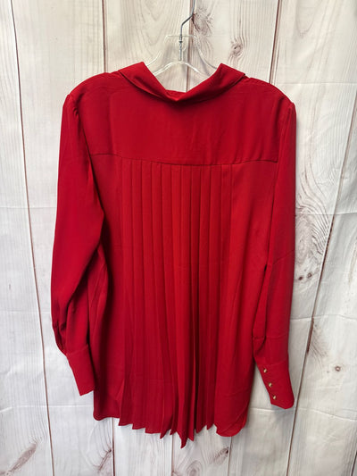 Chico's Women's Size 0 = US S Red Long Sleeve Top