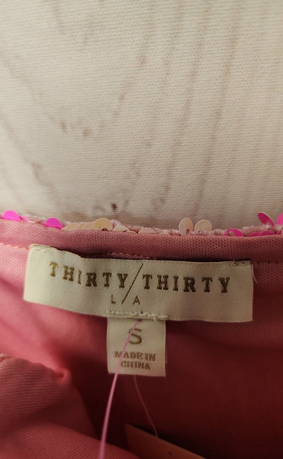 NWT Thirty/Thirty LA Women's Size S Pink Sequined Dress