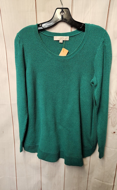 Loft Women's Size M Teal Sweater