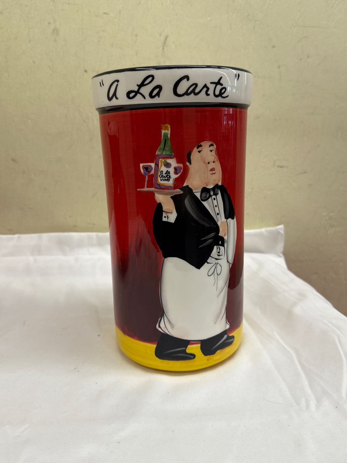 Tracy Flinkinger Red "A La Carte" Vase