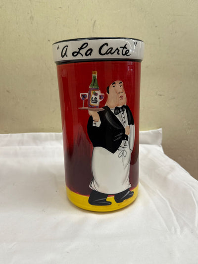 Tracy Flinkinger Red "A La Carte" Vase