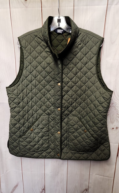 Lands End Women's Size XL Green Vest