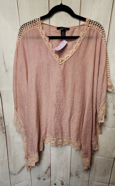 Cejon Women's Size One Size Pink Poncho