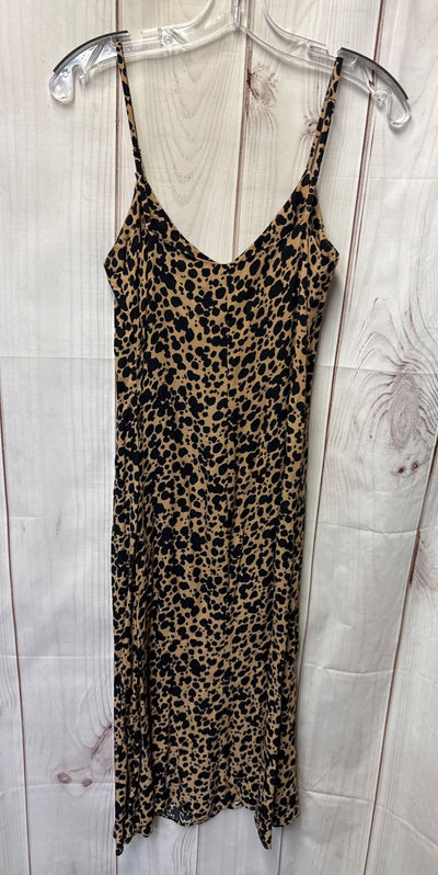 Reformation Women's Size 0 Brown Animal Print Dress