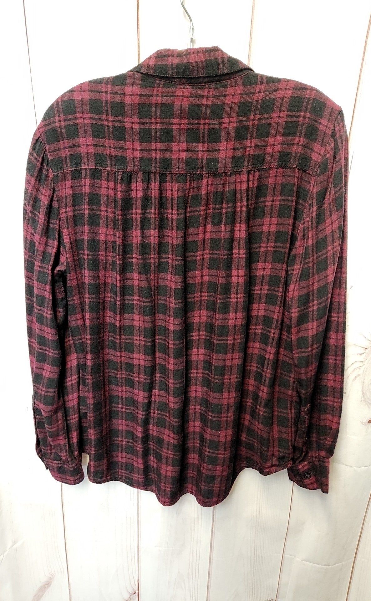 Beach Lunch Lounge Women's Size L Black & Purple Long Sleeve Top