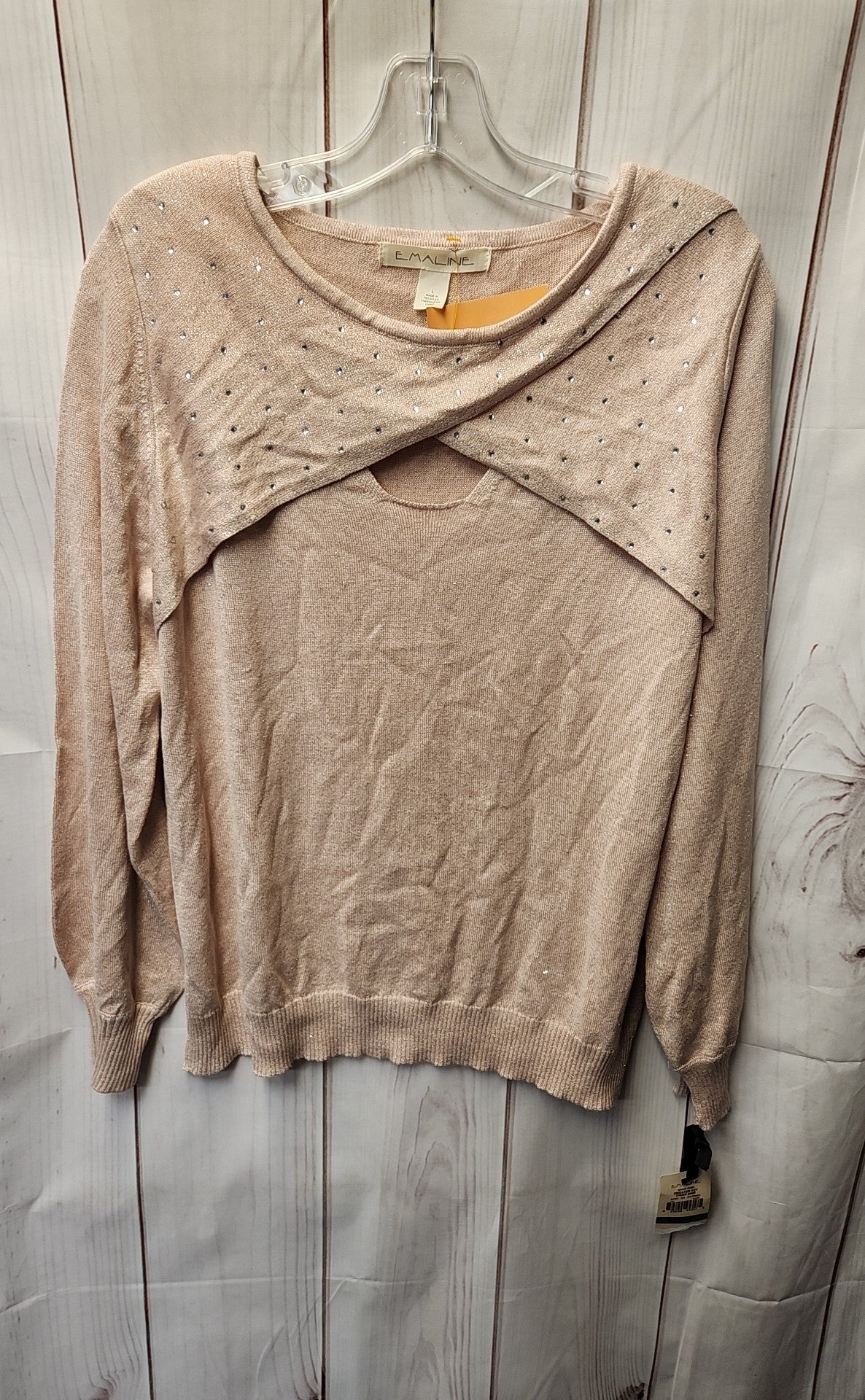 NWT Emaline Women's Size L Pink Sweater