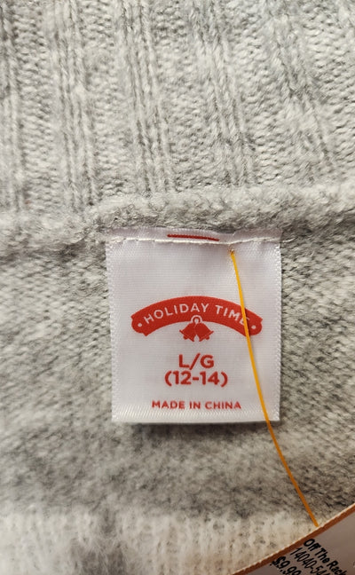 Holiday Time Women's Size L Gray Sweater