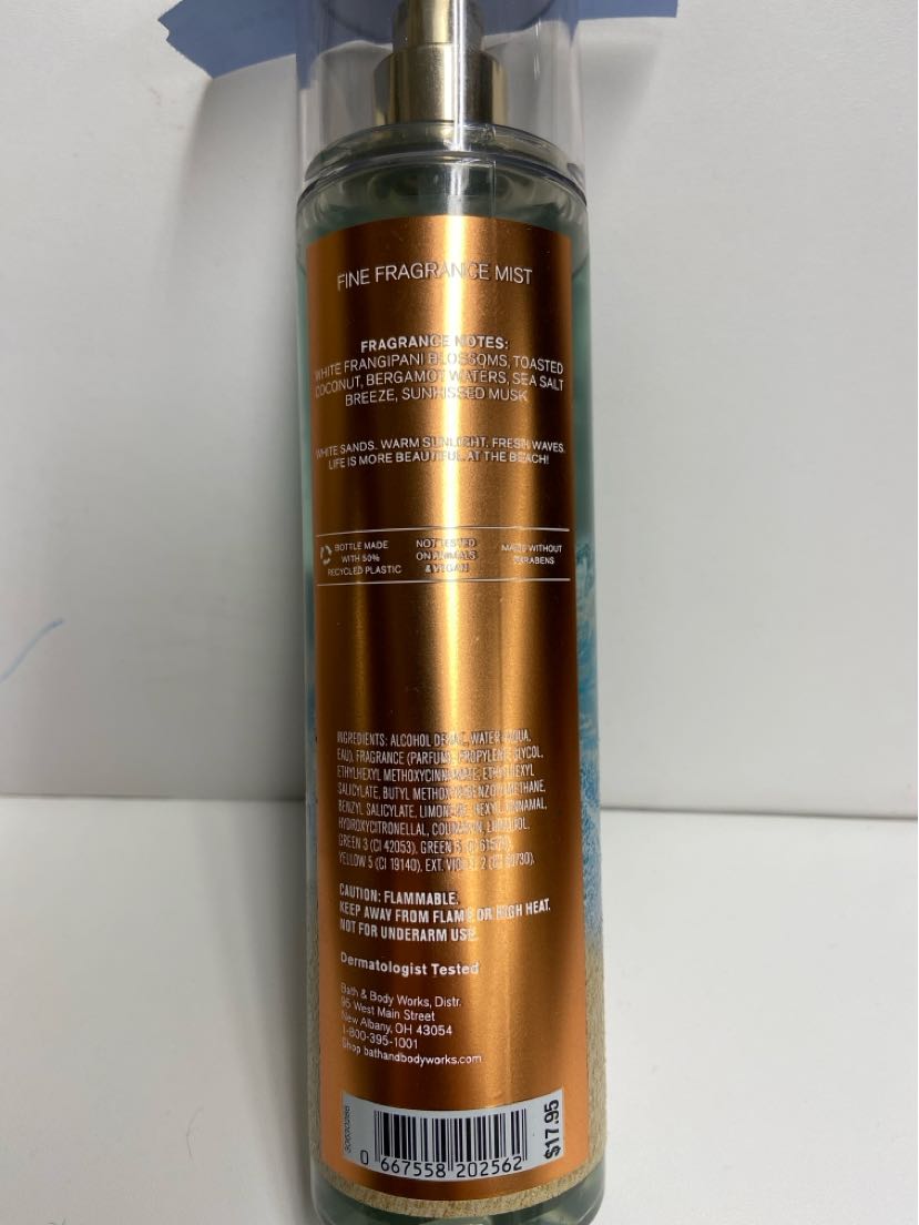 Bath & Body Works At The Beach Fine Fragrance Mist 8fl oz Perfume