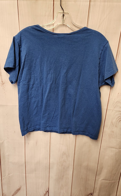 Cozy Shirts Women's Size M Blue Short Sleeve Top