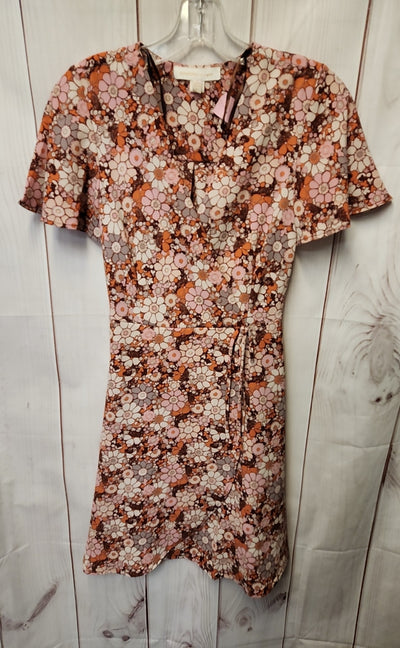 Monteau Women's Size XS Pink Floral Dress
