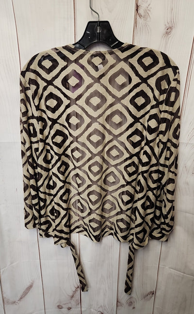 Travelers by Chico's Women's Size 3 = US XL Brown Cardigan