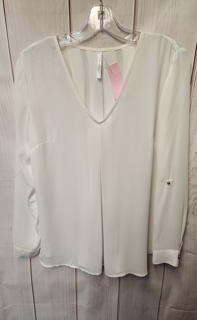 Dna Couture Women's Size S White Long Sleeve Top