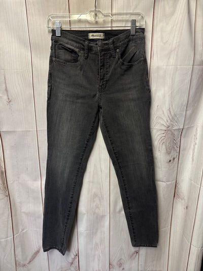 Madewell Women's Size 27 (3-4) Black Jeans 9" High Rise Skinny