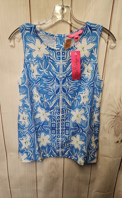 NWT Lilly Pulitzer Women's Size XS Lunar  Blue Iona Sleeveless Top