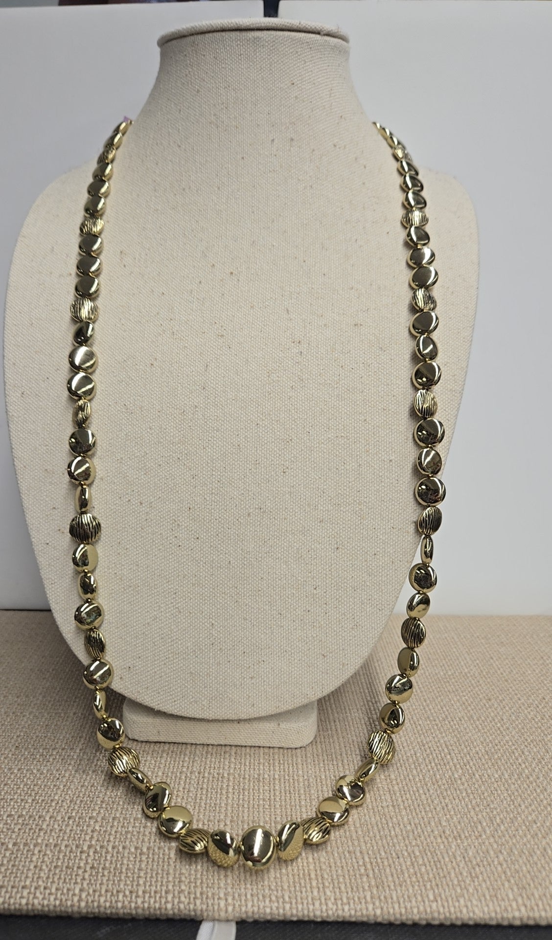 Gold Beaded Necklace