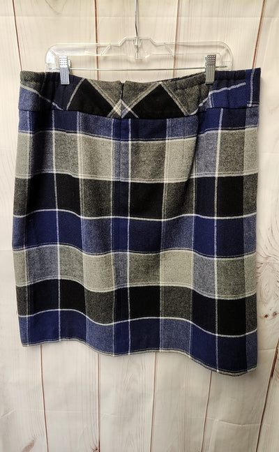 Talbots Women's Size 16 Blue & Gray Skirt