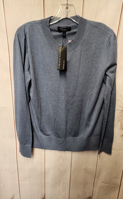 NWT Banana Republic Women's Size S Blue Silk Cashmere Sweater