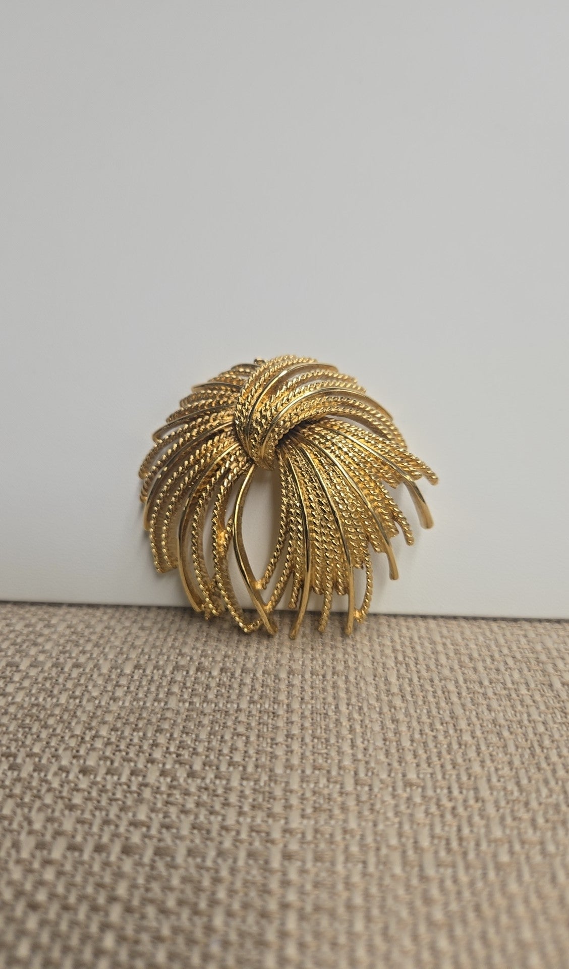 Monet Gold Brooch Pin