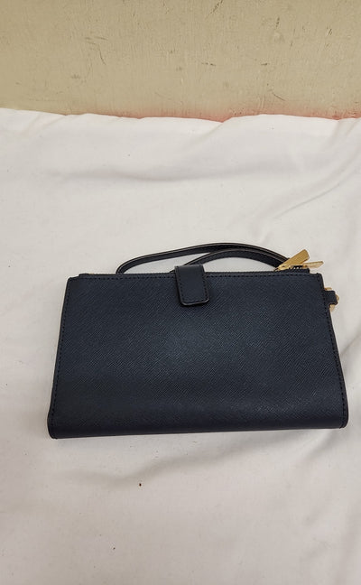 Michael Kors Navy Leather Wristlet
