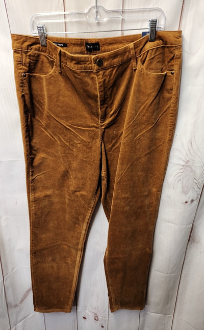 NWT Talbots Women's Size 16 Brown Corduroy Jeggings Pants