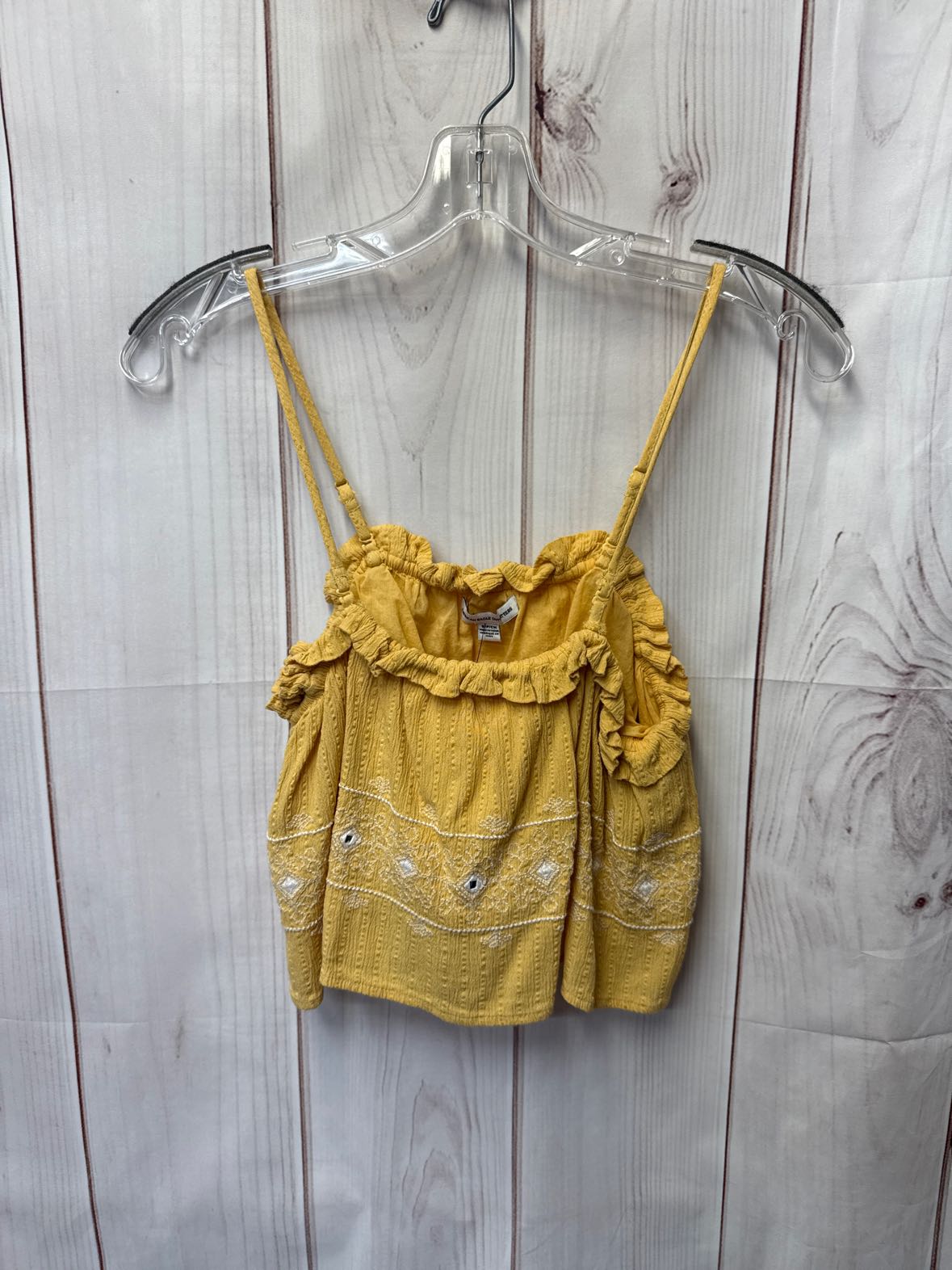 American Eagle Women's Size S Yellow Sleeveless Top