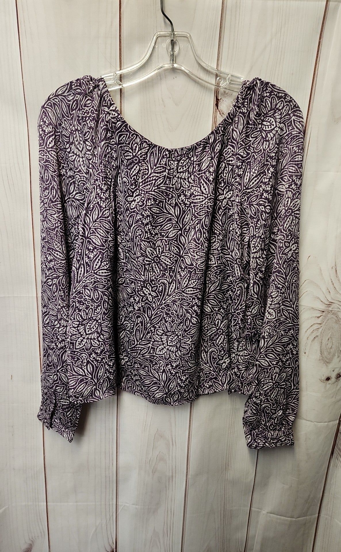 NWT Loft Women's Size XS Purple Long Sleeve Top