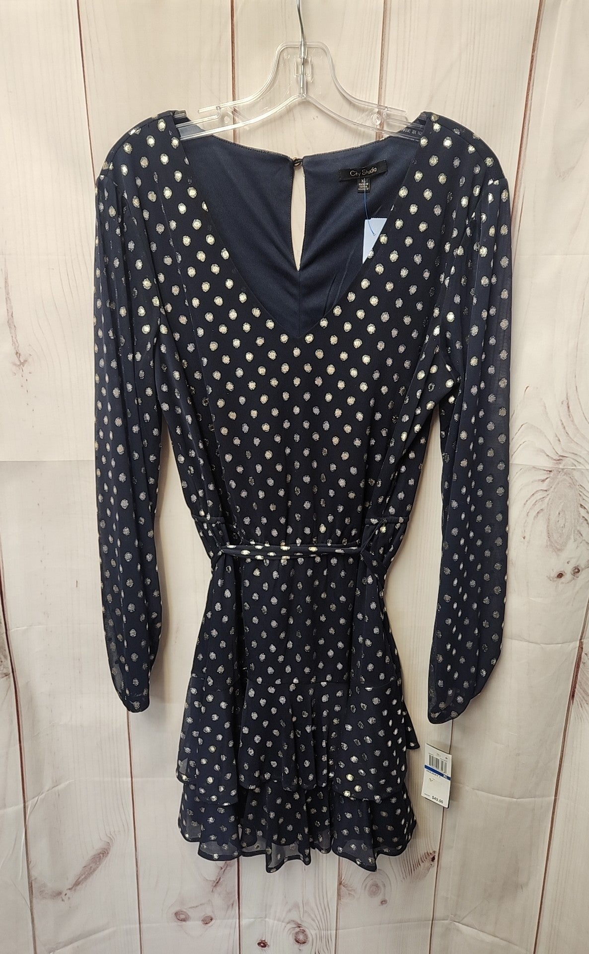 City Studio Women's Size XL Navy Dress