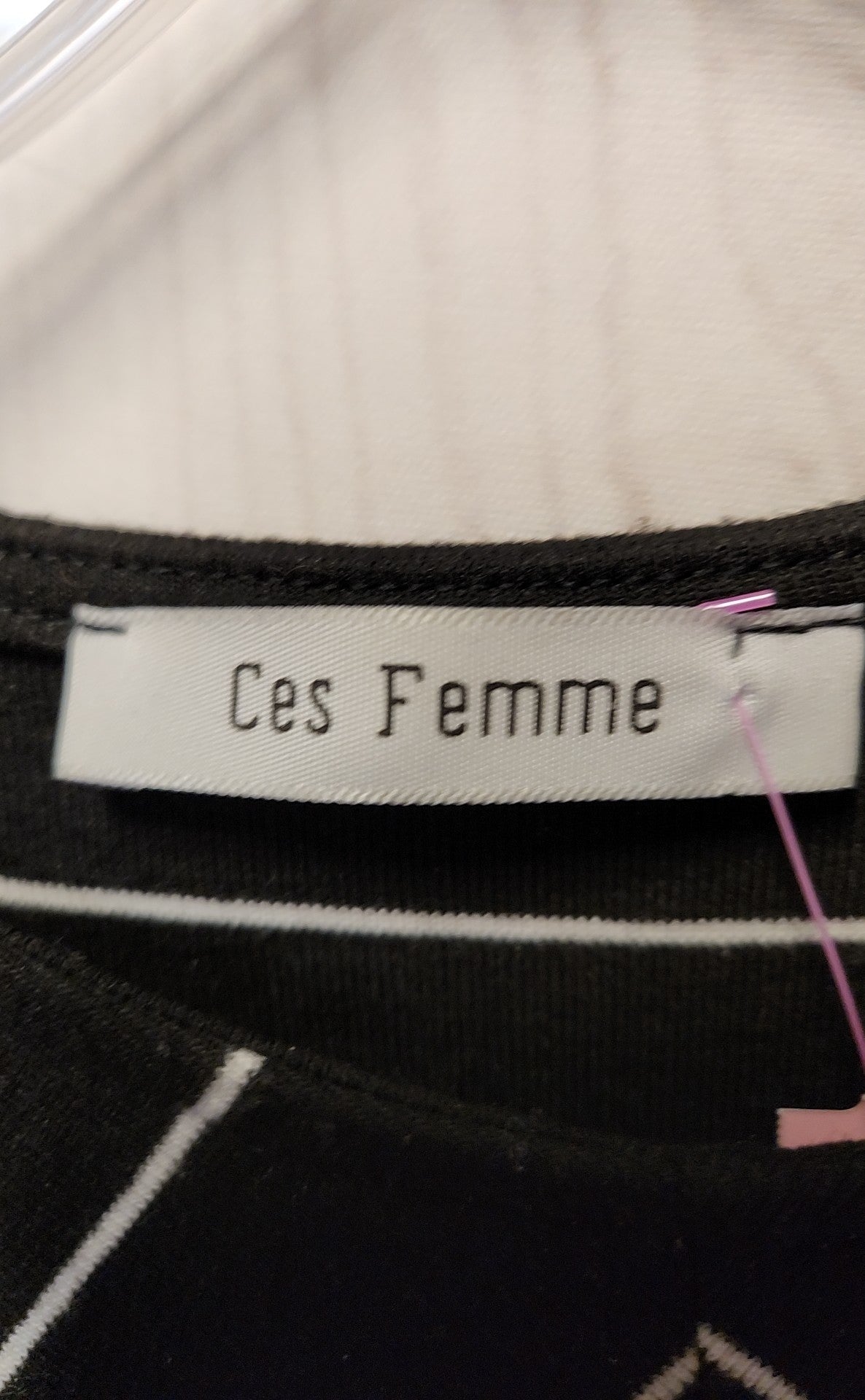Ces Femme Women's Size S Black Dress