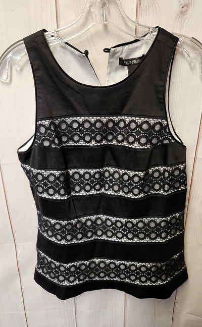 White House Black Market Women's Size 6 Black Sleeveless Top