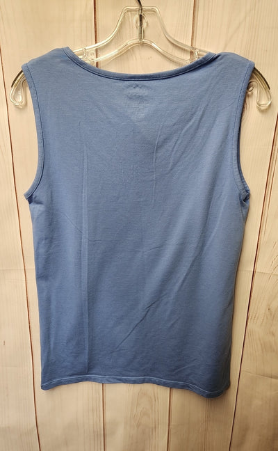 LL Bean Women's Size L Blue Sleeveless Top
