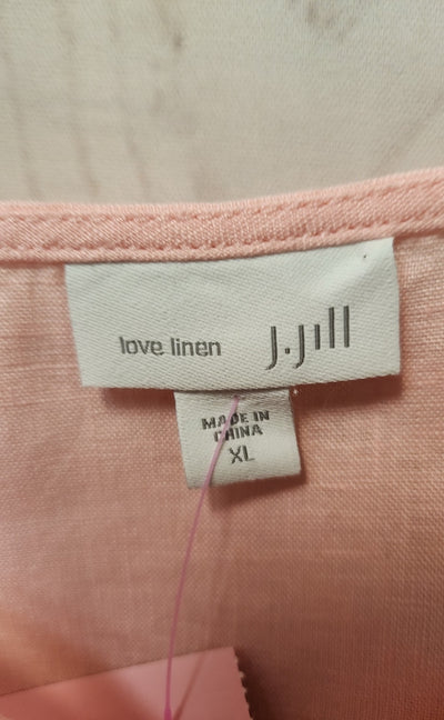 J Jill Women's Size XL Pale Pink Linen Dress