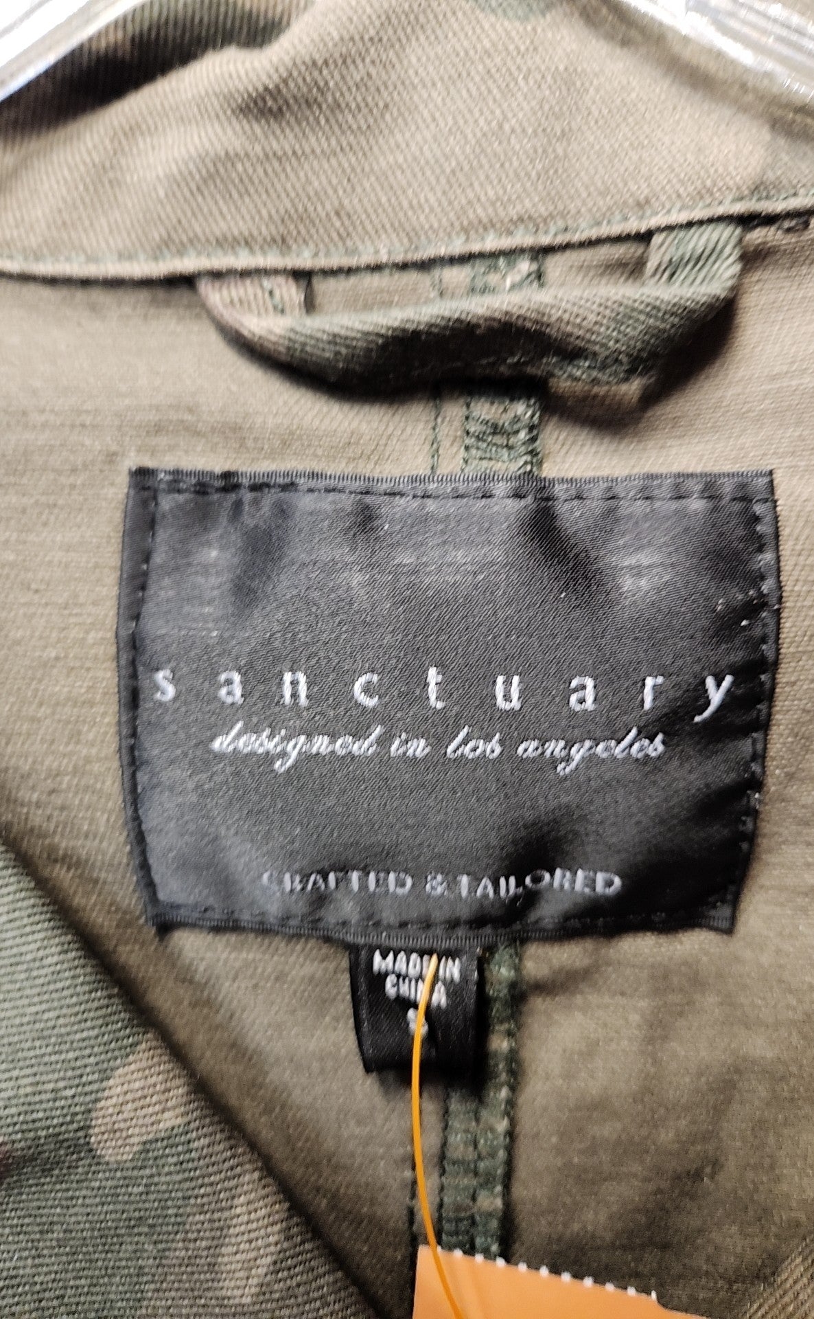 Sanctuary Women's Size S Green Camo Jacket