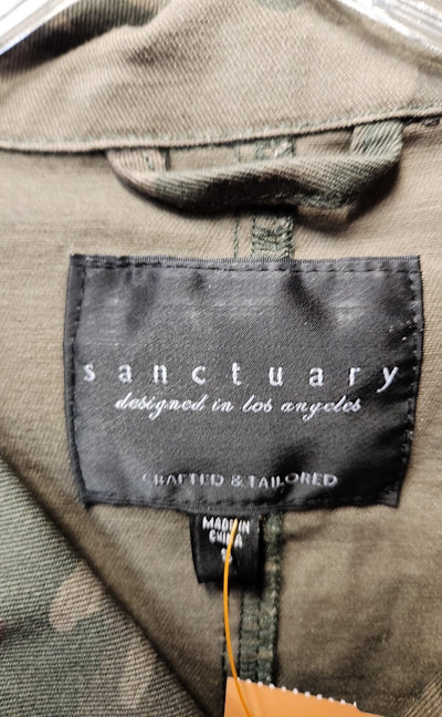 Sanctuary Women's Size S Green Camo Jacket