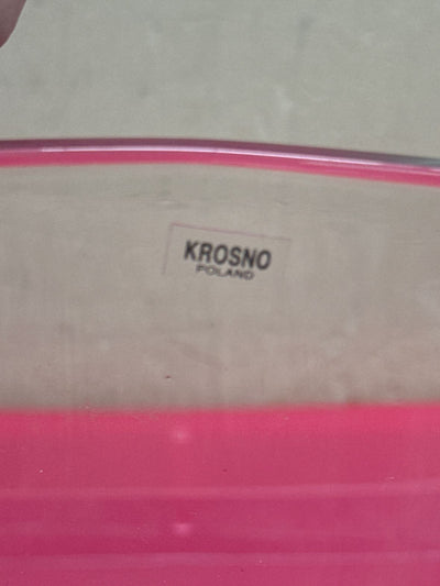 Krosno Poland Glass Salad Bowl