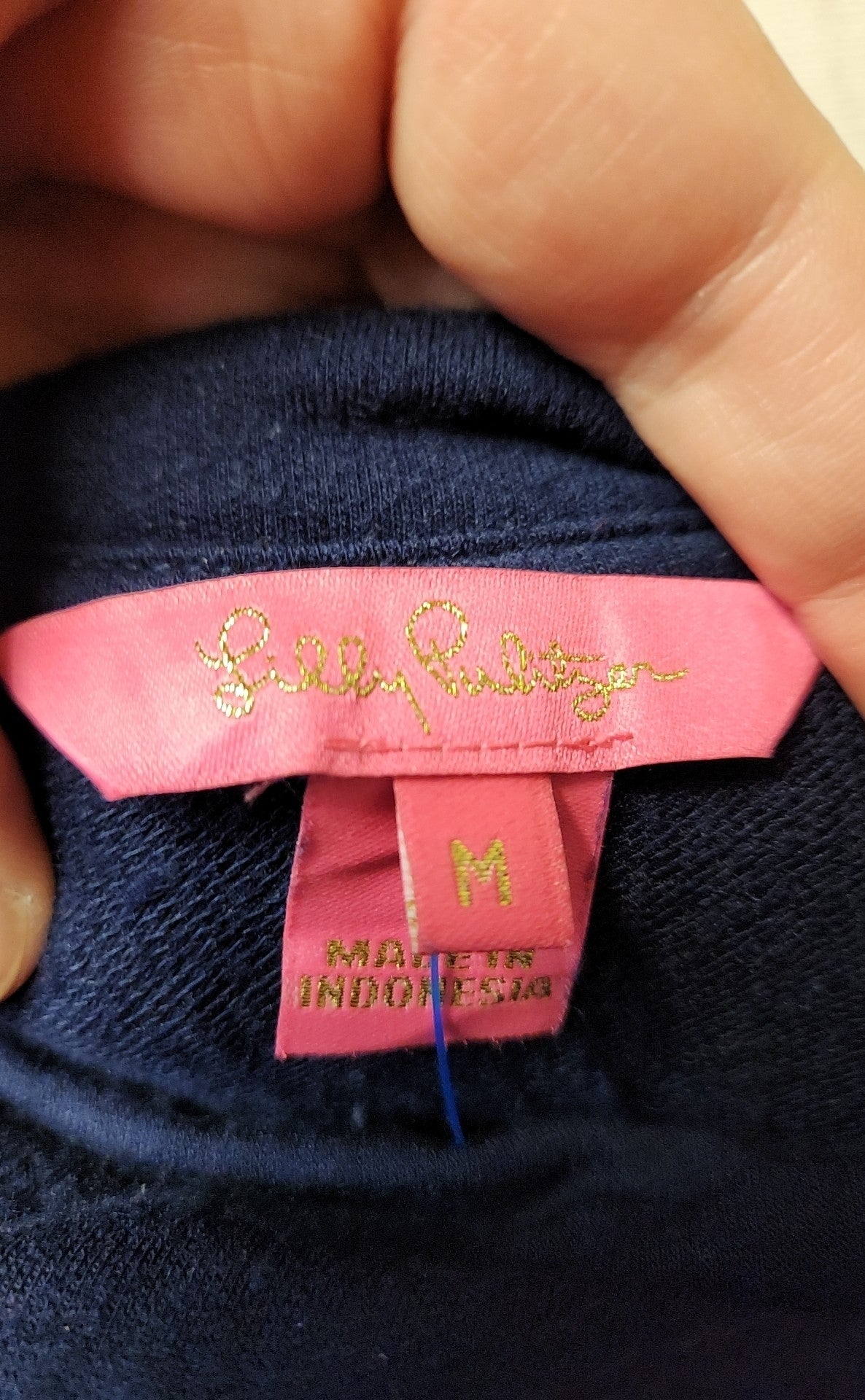 Lilly Pulitzer Women's Size M Navy Long Sleeve Top