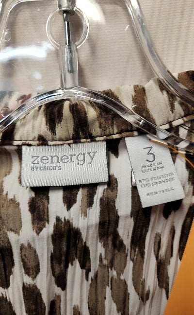 NWT Zenergy - Chico's Women's Size 3 = US XL Brown Jacket