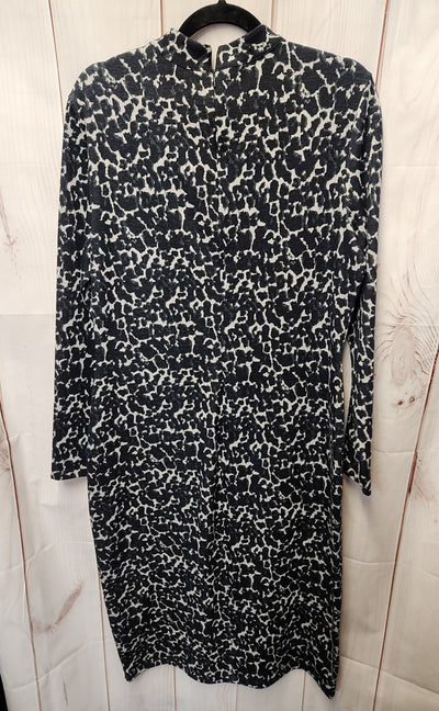 Ted Baker Women's Size 5 = US 12 Black Animal Print Dress