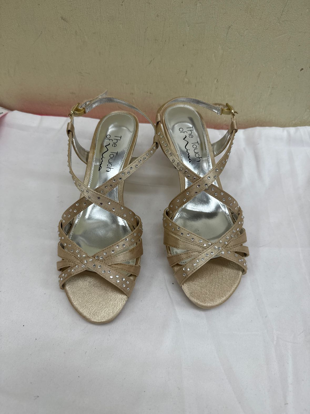 Nina Women's Size 7 Gold Sandals Shoes