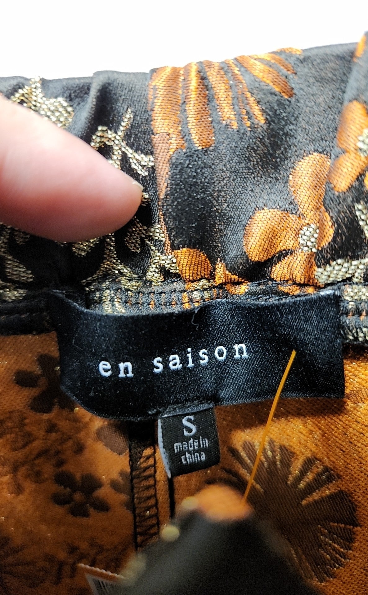en saison Women's Size S Brown Floral Pants