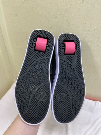 Heelys Girl's Size 6 Black & Pink Shoes