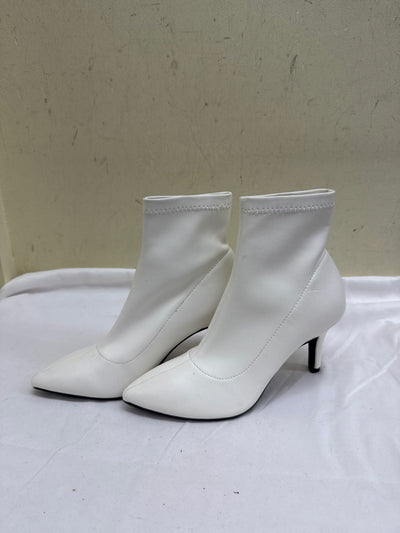 INC Women's Size 5-1/2 White Boots Shoes