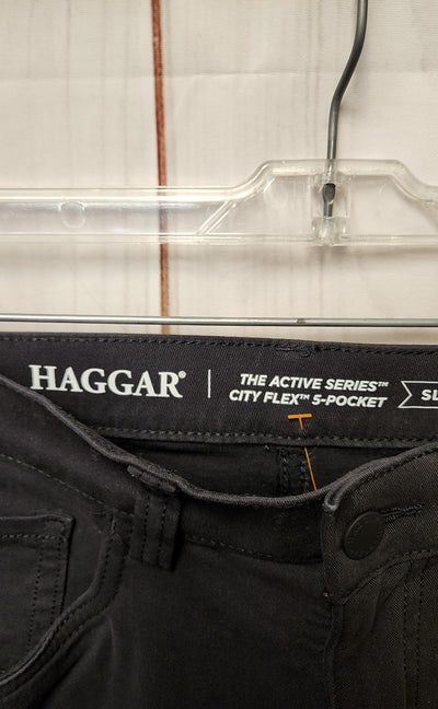 Haggar Men's Size 32x32 Black Pants Slim Straight